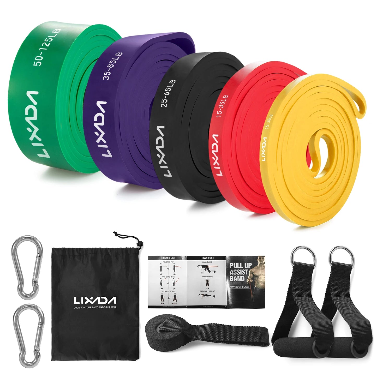 Resistance Bands Set – Pull-up Assist, Powerlifting, and Stretching for Enhanced Performance.