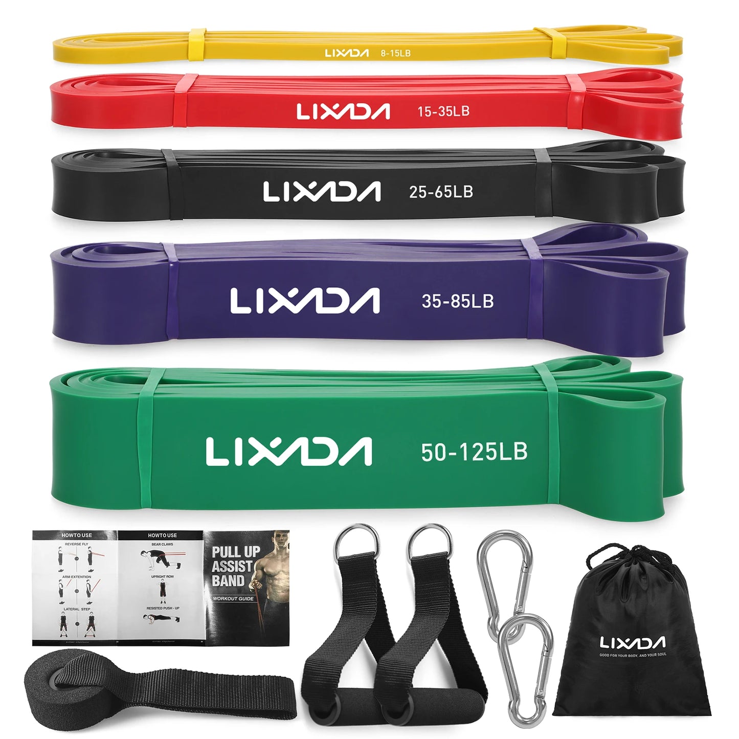 Resistance Bands Set – Pull-up Assist, Powerlifting, and Stretching for Enhanced Performance.