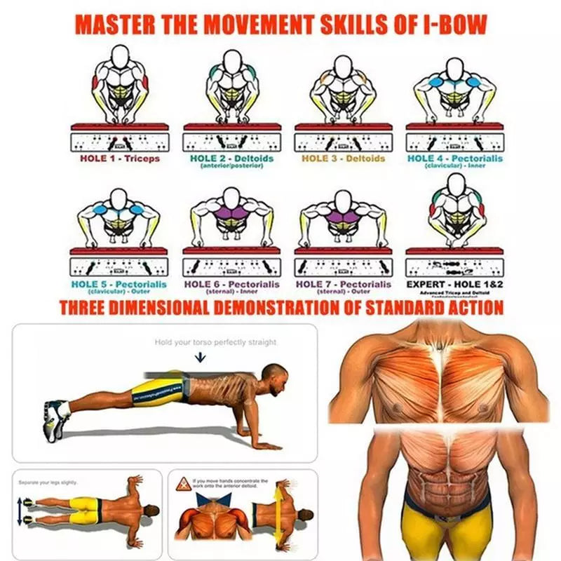 28-in-1 Push-Up Rack Board System for Home Gym Fitness Training
